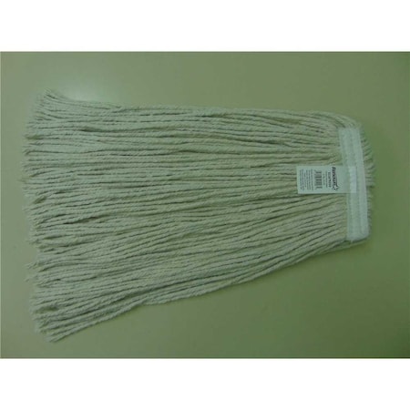 Renown 24 oz. 4-Ply, 1 in. Headband Natural Cotton Cut End Mop Head, 6PK CM-20024HP